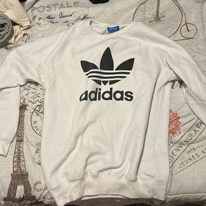 Adidas Crew New Sweater White Large